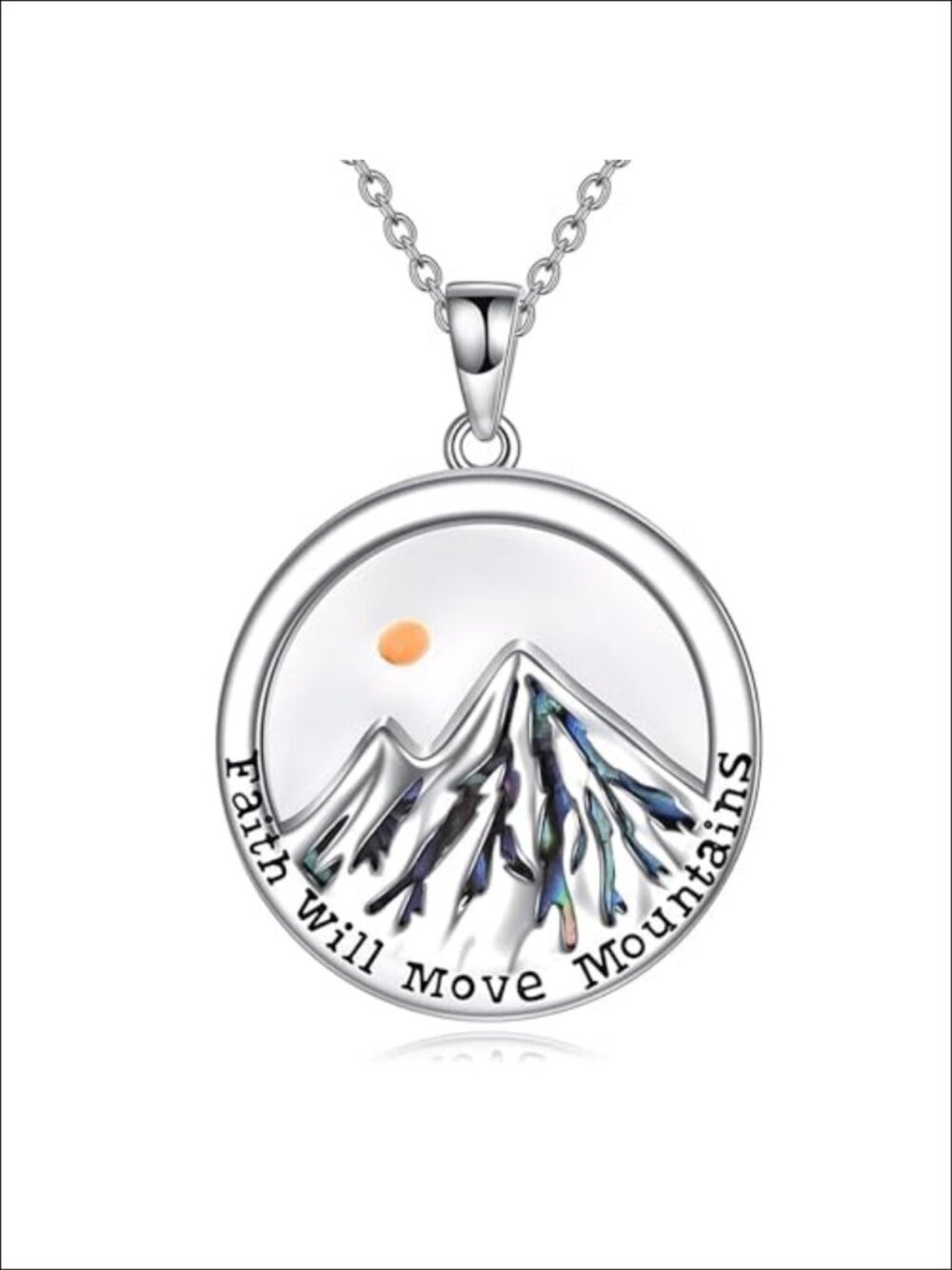 Stainless Steel Mustard Seed Necklace Faith Pendant
